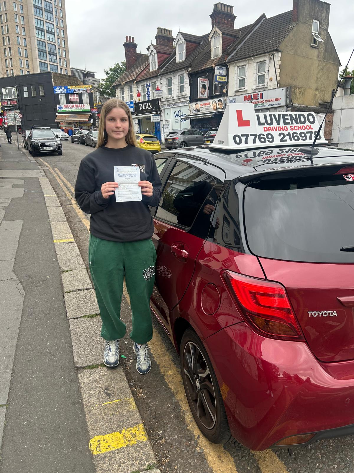 Driving test pass — Luvendo Driving School